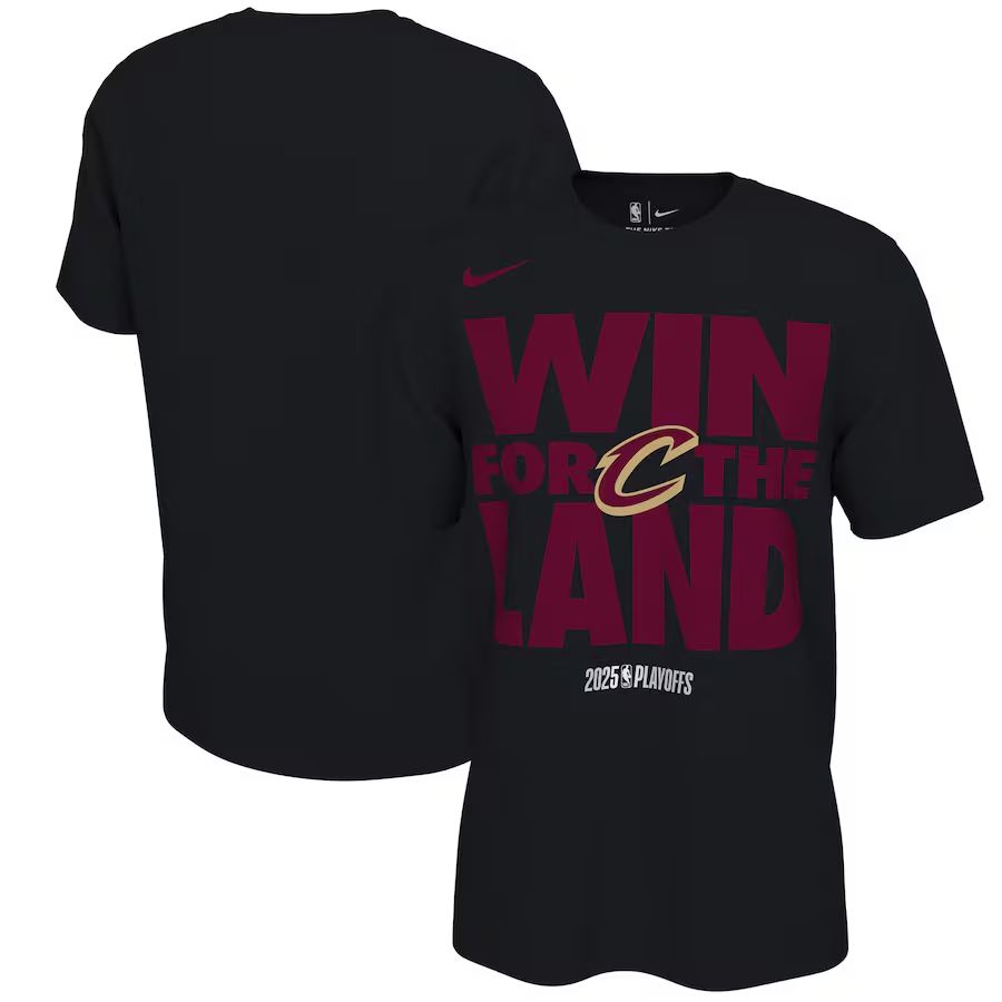 Men 2025 Cleveland Cavaliers NBA playoff T-shirt->nba t-shirts->Sports Accessory